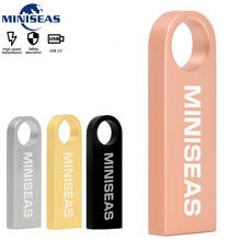 Miniseas Waterproof Metal USB Flash Drive 32GB 64GB pendrive 16GB Pen Drive 8GB 4GB cle  U Disk Memory USB Stick 2024 - buy cheap