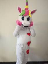 Disfraz de Mascota de unicornio, venta de fábrica, disfraz de poni, mascota, arcoíris, disfraz de fantasía, fiesta de Halloween, mascota Purim 2024 - compra barato