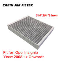 Filtro de cabine para opel insignia (2008-forward) filtro de ar de pólen de alto carbono ativado vauxhall ar condicionado filtro 1pc 2024 - compre barato