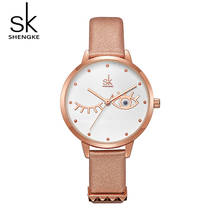 SK Women's Watches Shengke Top Brand Luxury Watch For Women Fashion Waterproof Leather Band Ladies Watches Quartz Clock Gift 2024 - buy cheap