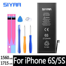 Аккумулятор SIYAA для iPhone 5S, 6S, 5S дюйма, с бесплатными инструментами 2024 - купить недорого