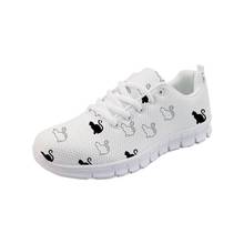 HaoYun Women Cool Sneaker Shoes Cartoon Animal Printing Girls White Flat Walking Shoes Ladies Comfortable Footwear Zapatillas 2024 - buy cheap