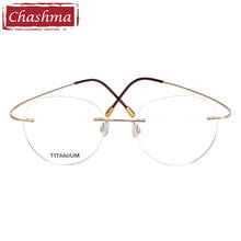 2 g Men Round Prescription Eyeglasses Graduation Lenses Light Optical Frames Rimless Titanium Glass for Women 2024 - buy cheap