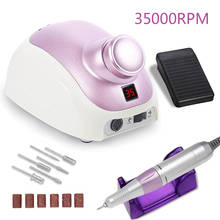 32W Electric Nail Drill Manicure Machine 35000Rpm Professional Nail File Manicure Knife with Speed Display Metal Handle Nail Kit 2024 - buy cheap
