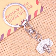 New Fashion Keychain 20x19mm basketball basket Pendants DIY Men Jewelry Car Key Chain Ring Holder Souvenir For Gift 2024 - buy cheap