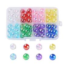 1box  4 5 6 8 10mm 8 Colors Environmental Transparent Acrylic Beads AB Color Round Loose Beads for Jewelry DIY Braclet Findings 2024 - buy cheap