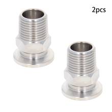 2PCS KF16~KF25 3/4''~1'' Flange Adapter Hexagonal External Thread PT Outer Diameter Vacuum Stainless Steel Flange Pipe Fittings 2024 - buy cheap