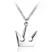 Лидер продаж, ожерелье с подвеской в виде короны из игры Kingdom Hearts, модное индивидуальное мужское и женское очаровательное ювелирное изделие, Молодежная модная повседневная одежда 2024 - купить недорого