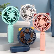 Mini LED Portable Hand Fan Battery Operated USB Power Handheld Mini Fan Cooler 2024 - buy cheap