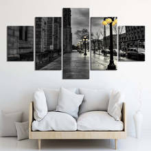 canvas painting picture City street scene poster living room wall decoration painting prints wall art 2024 - buy cheap