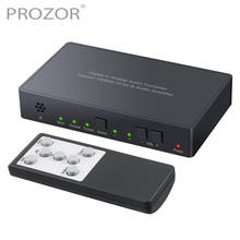 PROZOR 192kHz DAC Digital to Analog Audio Converter IR Remote Control Digital Coaxial Toslink to Analog Stereo RCA 3.5mm Jack 2024 - buy cheap