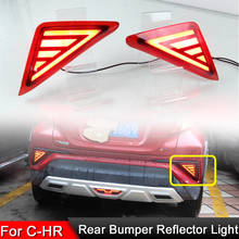 1 Pair For Toyota C-HR CHR 2017 2018 2019 LED Rear Bumper Reflector Lamp Driving Warning Light Brake Light Tail Light Assembly 2024 - buy cheap