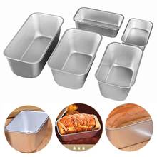 Molde para pastel antiadherente, aleación de aluminio, rectangular, para pan, postre, tarta de queso, utensilios para hornear de cocina 2024 - compra barato