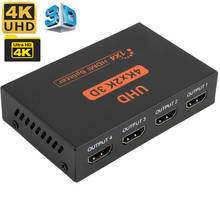 4K divisor compatible con HDMI 1X4 divisor de 4K @ 30Hz 1 en 4 para apple TV DVD HDTV 3D 1080P 2024 - compra barato