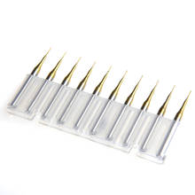 10Pcs Titanium Coat Carbide 3.175x0.5mm End Mill Engraving Bits CNC Cutters Set 2024 - buy cheap