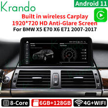 Krando Android 11.0 6G 128G 10.25'' Car Navi Audio for BMW X5 E70 X6 E71 F15 2007-2017 CIC CCC NBT Multimedia Wireless Carplay 2024 - buy cheap