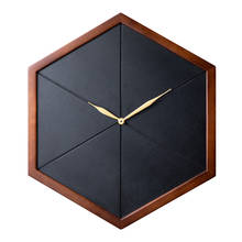 Деревянные настенные часы в скандинавском стиле, современные дизайнерские часы, креативный домашний декор, беззвучные часы с механизмом для гостиной, неопределенный подарок 2024 - купить недорого