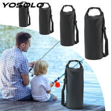 Bolsa de mergulho impermeável para motocicleta 10l, 15l, 20l, 30l, kits de viagem, natação, caminhada, ao ar livre, sacola de ombro seca de pvc 2024 - compre barato