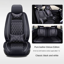 Leather Car Seat Covers For Volkswagen Vw Passat B5 B6 B7 Polo 4 5 6 7 Golf Tiguan Jetta AUTO Accessories Car Five Seats 2024 - buy cheap