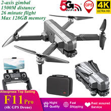 Dron F11 PRO 4K con GPS, 2 ejes, cardán EIS, electrónico, antivibración, 2021 M, Quadcopter sin escobillas, compatible con 1500 GB Vs SG906 Max Pro2 M1, 128 2024 - compra barato