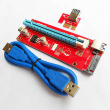 Riser Red Board VER007S PCI-E Express 1x to16x Riser Card Adapter 60cm USB 3.0 Cable for Bitcoin Antminer Miner Mining Device 2024 - buy cheap