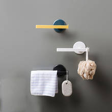 Toalheiro de parede tipo t para banheiro, rack para toalhas sem pregos de banheiro, rack de armazenamento 2024 - compre barato
