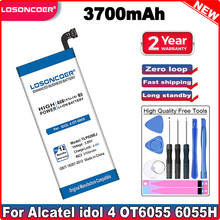 LOSONCOER 3700mAh TLp026EJ Battery For Alcatel idol 4 OT6055 6055H 6055Y 6055U 6055 6055K 6055B Battery +Quick Arrive+Gift tools 2024 - buy cheap