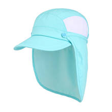 Conectyle-Sombrero de protección solar con solapa para el cuello, gorra de béisbol con malla desmontable de secado rápido, visera de verano, UPF 50 + 2024 - compra barato