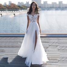 Vestido de noiva feminino, vestido linha 2021 2024 - compre barato