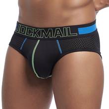 JOCKMAIL Brand Men Underwear Sexy Men Briefs Cotton Mens Slip Cueca Male Panties Underpants Briefs Gay Pants Mesh Comfortable 2024 - buy cheap