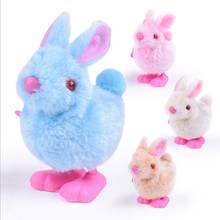 Conejo de peluche en forma de reloj para niño, juguete de animales de peluche para saltar, regalo para Festival, Color aleatorio 2024 - compra barato