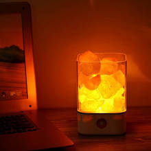 USB хрустальная лампа из гималайской соли, светодиодная лампа, очиститель воздуха, создатель настроения, Крытый теплый свет, настольная лампа, спальня, лава, лампа 2024 - купить недорого