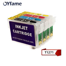 OYfame T1271 127XL Ink Cartridge refill with ARC Chip  T1271 cartridge For Epson 60 545 645 840 845 WF3520 7510 7520 printer 2024 - buy cheap