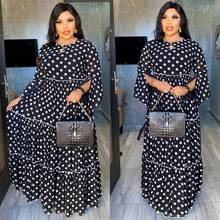 2021 Summer Sexy African Women O-neck Printing Plus Size Long Dress African Dresses for Women African Clothing 2024 - buy cheap