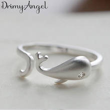 Fashion Silver Color  Fish Rings For Women Wedding Jewelry Valentines Days Gifts bague femme 2024 - buy cheap