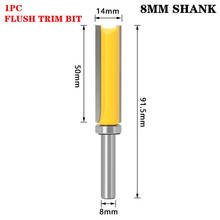 1PC 8mm Shank Template Trim Hinge Mortising Router Bit Straight end mill trimmer cleaning flush trim Bits Cutter for Woodworking 2024 - buy cheap