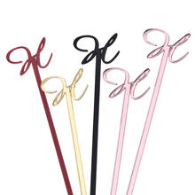 15Pcs Personalized Drink Stirrer Engraved Acrylic Letter Swizzle Sticks Custom Etched Card Wedding Party Baby Gift Decor 2024 - buy cheap