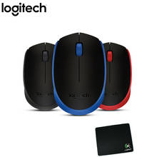 Logitech-ratón inalámbrico M171 para videojuegos, dispositivo receptor Nano de 2,4 Ghz, resolución de 1000dpi, soporte para juegos de PC, prueba de oficina, bonito ratón 2024 - compra barato