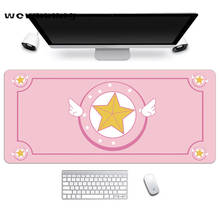 Cute Gaming Large Mouse Pad Anime Cardcaptor Sakura Mousepad Gamer 80x30cm Kawaii XL Locking Edge Laptop Notebook Desk Mat 2024 - buy cheap