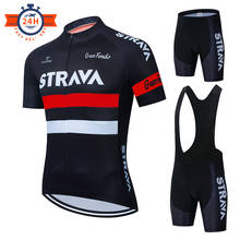 Man Summer STRAVA Cycling Suit Bicycle Jerseys Breathable Mountain Bike Clothing Maillot Ropa Ciclismo Cycling Jersey Set 2021 2024 - buy cheap