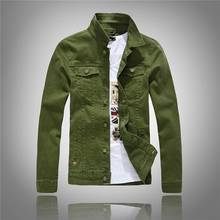 Brand New 100 cotton lapel men's denim jacket fashion slim casual blue denim jacket large size M-4XL men's retro denim jacket 2024 - buy cheap