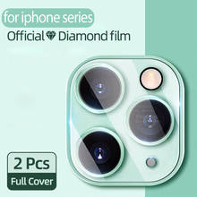 Protector de pantalla de cristal para iPhone, Protector de cristal templado 3D para cámara, compatible con modelos 12, 11 Pro Max, 11 y 12, 2 unidades 2024 - compra barato