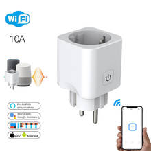 New Voice Intelligent Control Smart Plug WIFI Socket 10A Power Monitor EU US Plug Control Smart Timing Socket Wireless Outlet 2024 - buy cheap