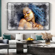 Портрет сексуальной обнаженной Африканской женщины, 1 шт., HD-печать на холсте, картины маслом для гостиной, домашний декор, постеры, настенные картины 2024 - купить недорого