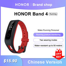 Смарт-браслет Honor Band 4 для бега, водонепроницаемый фитнес-трекер для плавания с функцией мониторинга сна, 50ATM 2024 - купить недорого