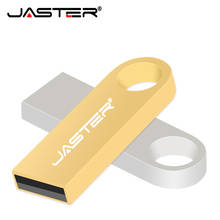 Jaster pendrive usb 64gb 32gb 16gb 8gb 4gb, à prova d'água metal prata u disk 2024 - compre barato