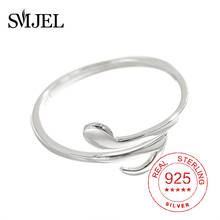 SMJEL Real 925 Sterling Silver Beating Music Note Finger Rings Silver 925 Jewelry for Women Bague Bijoux Femme Wedding Ring 2024 - buy cheap