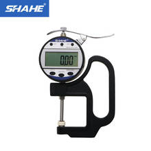 Medidor de espessura digital de alta precisão, medidor de espessura de couro e de lcd, 0.01mm 0-25mm 2024 - compre barato