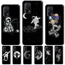 Aesthetic Space Moon Astronaut Case For Realme 8i 9i 8 9 Pro C21 GT Neo 2 Master Cover For OnePlus 9R 8T Nord2 9 10 Pro 2024 - buy cheap