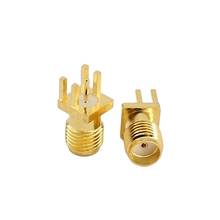 10pcs SMA Female Connector For 1.6mm PCB Mount SMA RF Connector 2024 - buy cheap